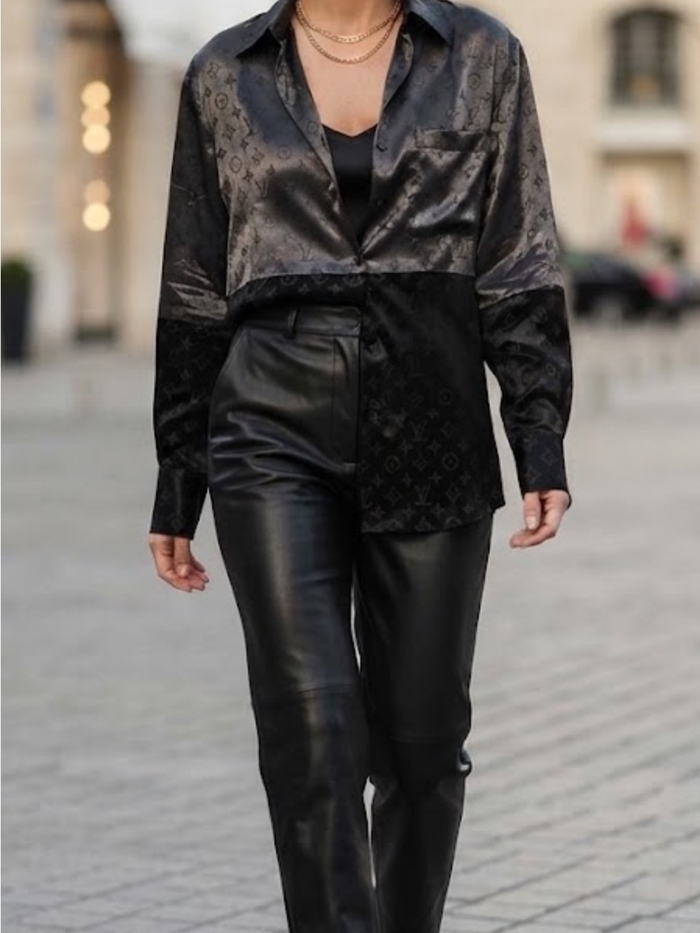 Brand New ! Womens Black Satin Button-Down Jacket